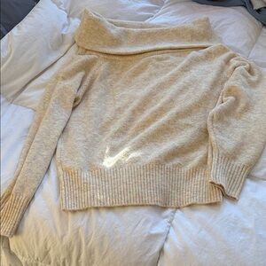 Lulu's Soft Cream Turtleneck Sweater